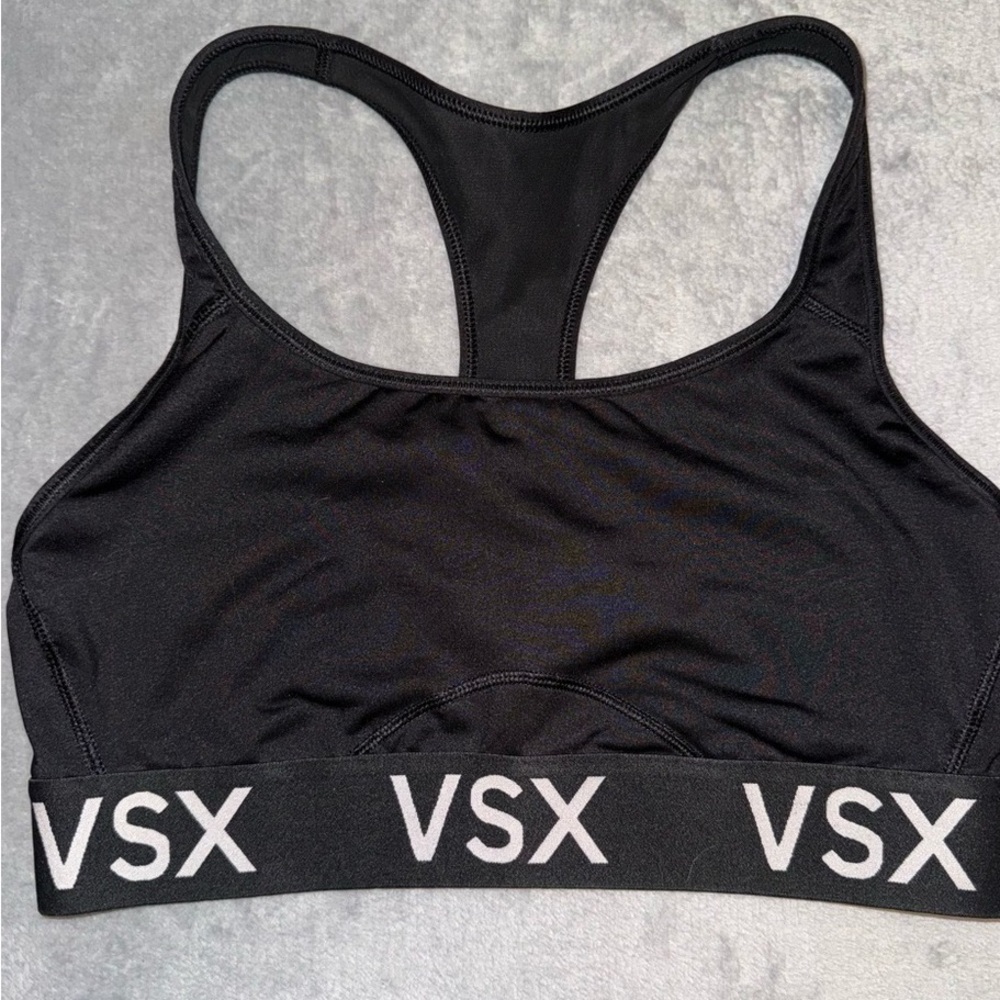 Victoria's Secret Black Sports Bra with VSX Band
